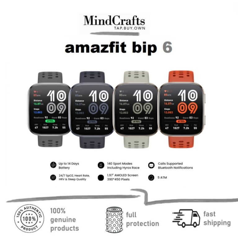 Amazfit Bip 6 - Jam Tangan Pintar Harian dengan Sokongan Kecergasan AI