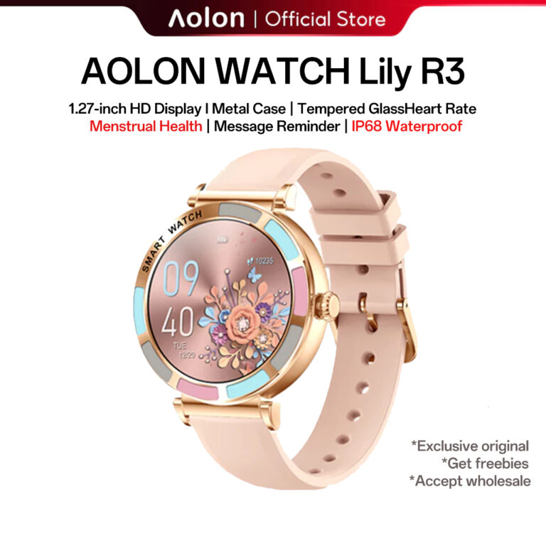 Aolon New Lily R3 Smart Watch: Fungsi Kesihatan dan Panggilan Bluetooth Wanita