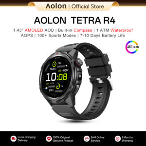 Aolon Tetra R4: Jam Tangan Pintar Fokus Sukan dengan AMOLED