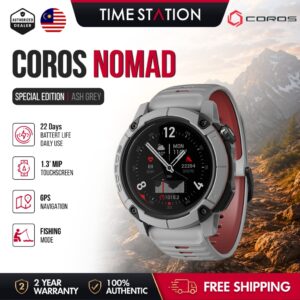 COROS NOMAD GPS Adventure Outdoor: Jam Tangan Sukan Lasak untuk Larian dan Pancing