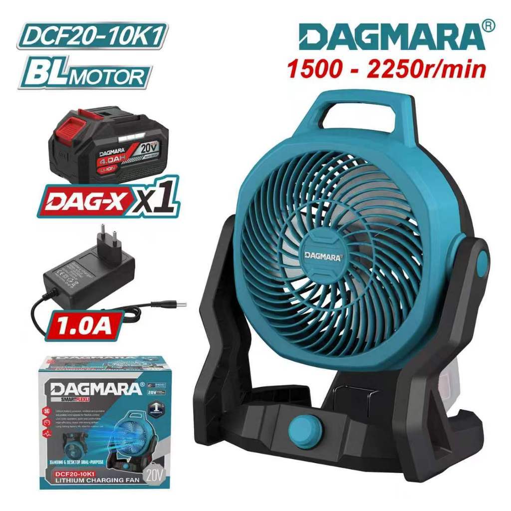 Dagmara 10 Inch Portable Fan untuk Bateri Makita