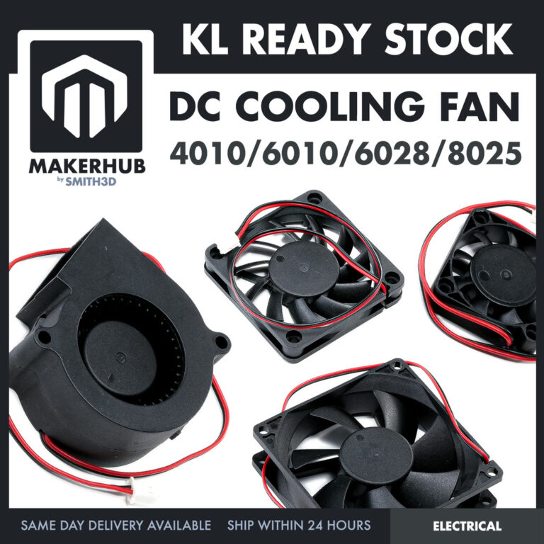 DC Cooling Fan 5V/12V Brushless untuk Projek DIY dan Elektronik