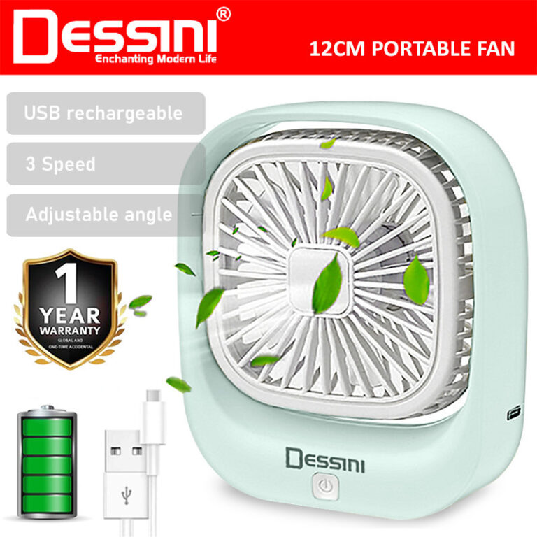 Kipas Meja USB DESSINI ITALY: Portabiliti dan Pilihan Penyejukan Ringkas