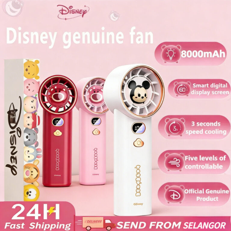 Kipas Tangan Mini DISNEY Kipas Lotso Bear: Pilihan Penyejuk Mudah Alih untuk Kegunaan Harian