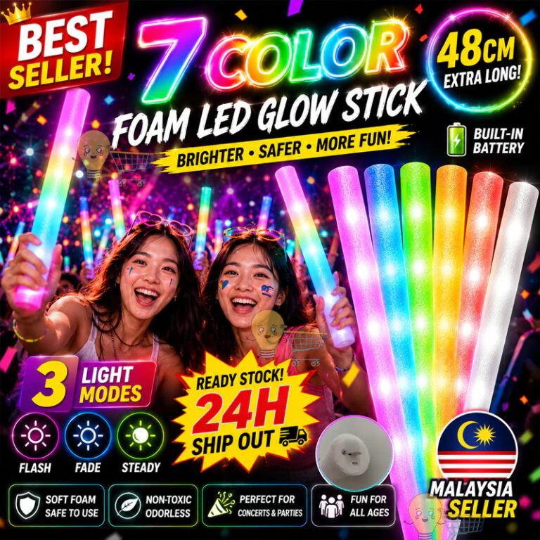 LED Foam Glow Stick: Aksesori Cahaya Sesuai untuk Konsert dan Acara Malam