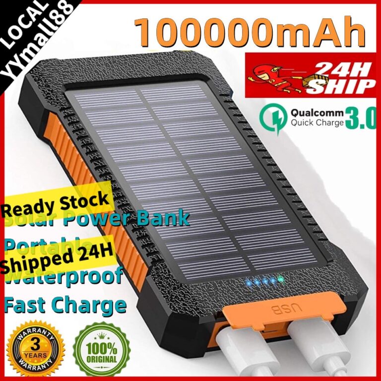 Solar Powerbank Outdoor 100000mAh: Fungsi, Kapasiti dan Apa yang Perlu Disemak