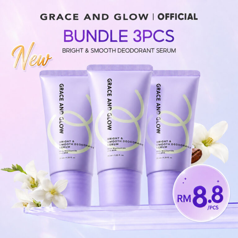Grace And Glow Roll On Serum Deodorant 3PCS: Pilihan Pakej dan Kegunaan Harian
