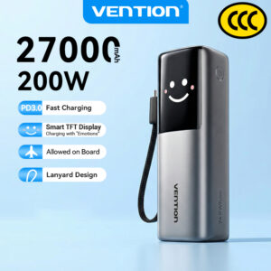 Vention CCC Powerbank 27000mAh 200W: Pilihan Kuasa Tinggi untuk Pelbagai Peranti