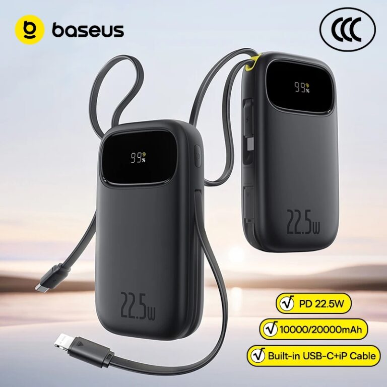 Baseus 3C Power Bank 22.5W/45W: Pilihan Pengecasan Pantas dan Kabel Terbina
