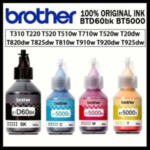 Dakwat Pencetak Brother Original BTD60BK dan Siri T