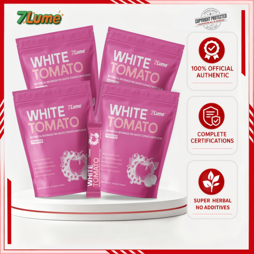7Lume White Tomato 5600mg: Ciri Minuman Kecantikan dan Cara Bancuh