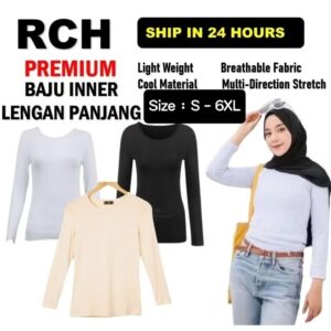 Baju Lengan Panjang Cotton Inner Muslimah