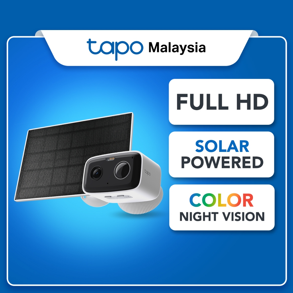TP-Link Tapo TC80 KIT: Kamera Keselamatan Suria WiFi Luar Rumah