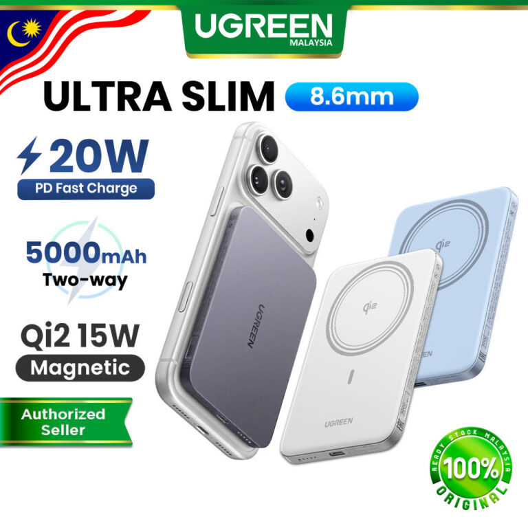 Powerbank Magsafe UGREEN Qi2 5000mAh Ultra Nipis