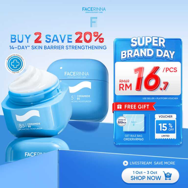 FACERINNA-Ceramide B5 Balancing Moisturizer: Fungsi dan Pertimbangan Kulit