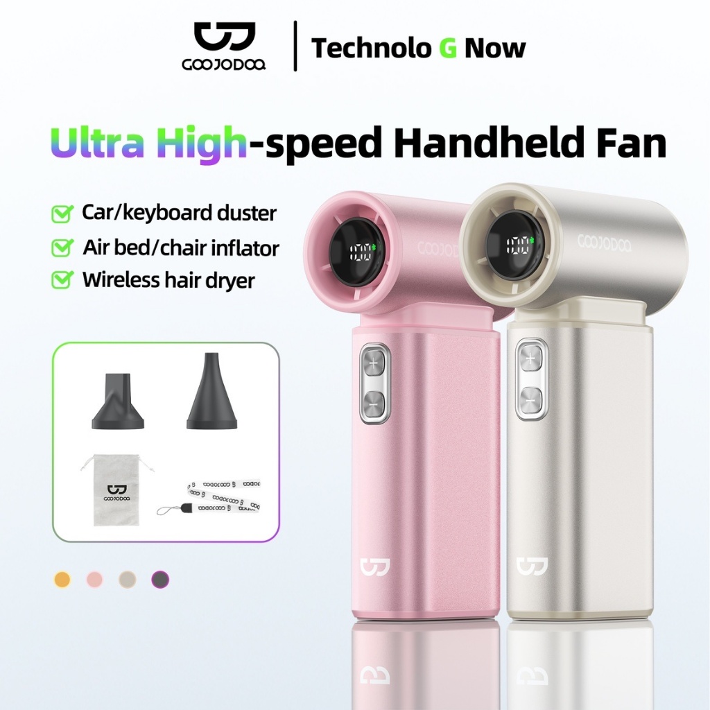 Kipas Mini Tangan GOOJODOQ 100 Tahap Kelajuan