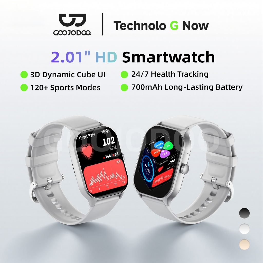 GOOJODOQ Smart Watch 3D Dynamic Display