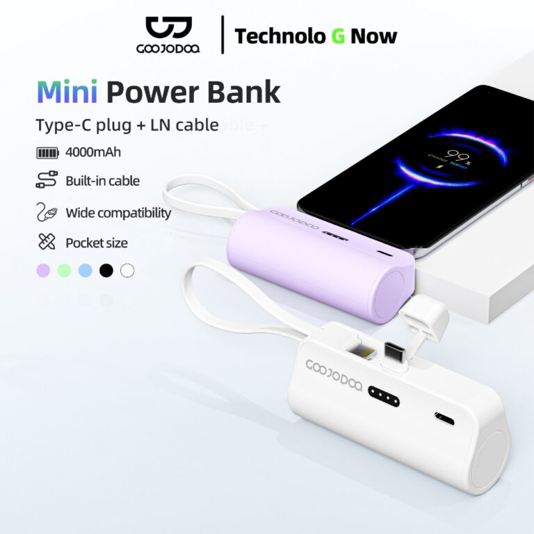 GOOJODOQ Mini Powerbank 5000mAh