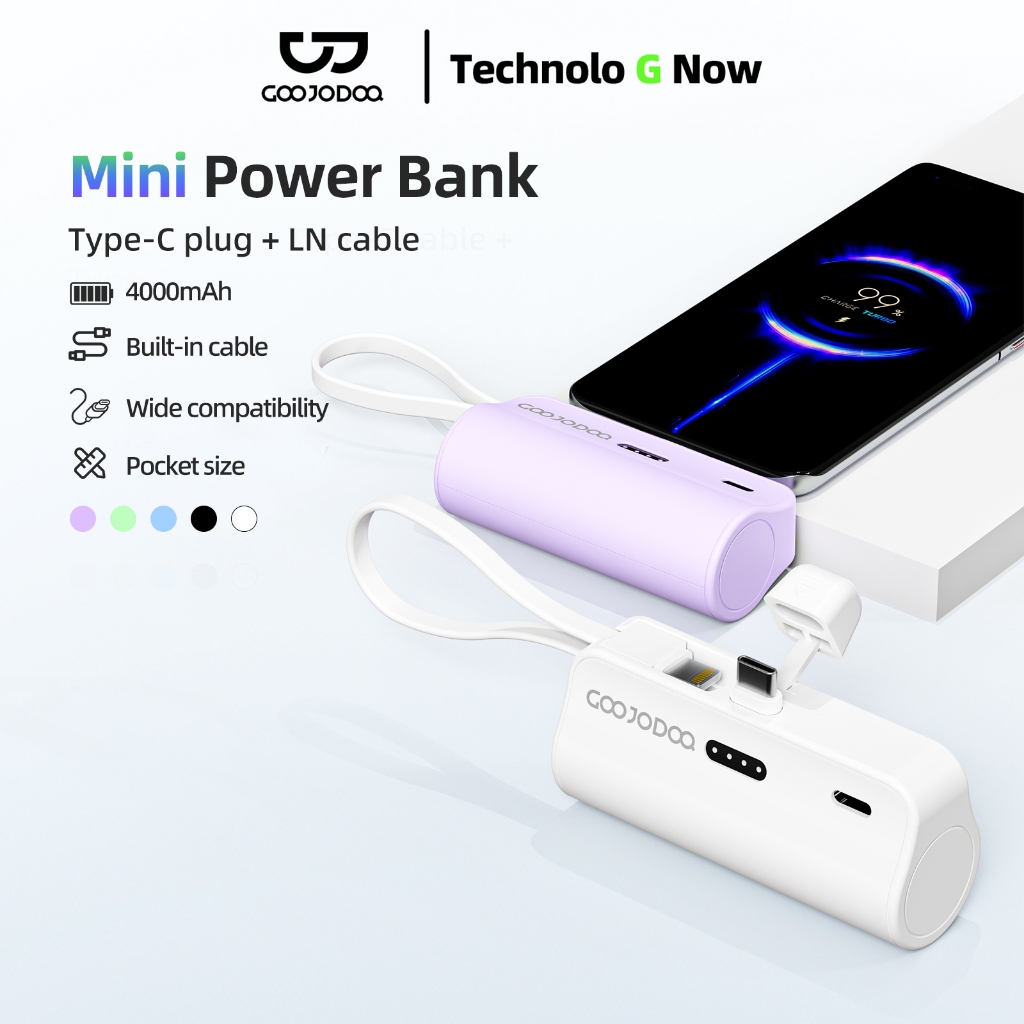 GOOJODOQ Mini Powerbank 5000mAh