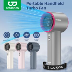 Kipas Tangan Mini Goojodoq Jet Fan 100 Kelajuan