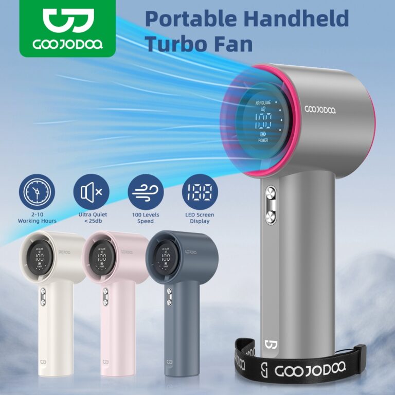 Kipas Tangan Mini Goojodoq Jet Fan 100 Kelajuan
