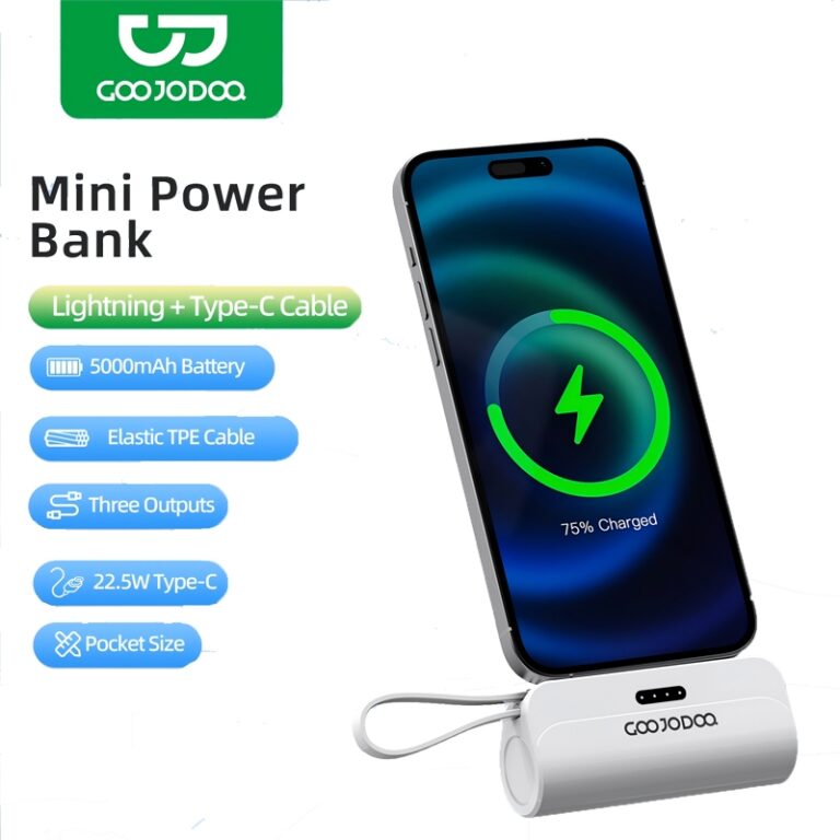 GOOJODOQ Portable Wireless Mini Power Bank