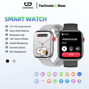 GOOJODOQ Smart Watch 5 In 1: Fungsi Bluetooth Call dan Pemantau Kesihatan