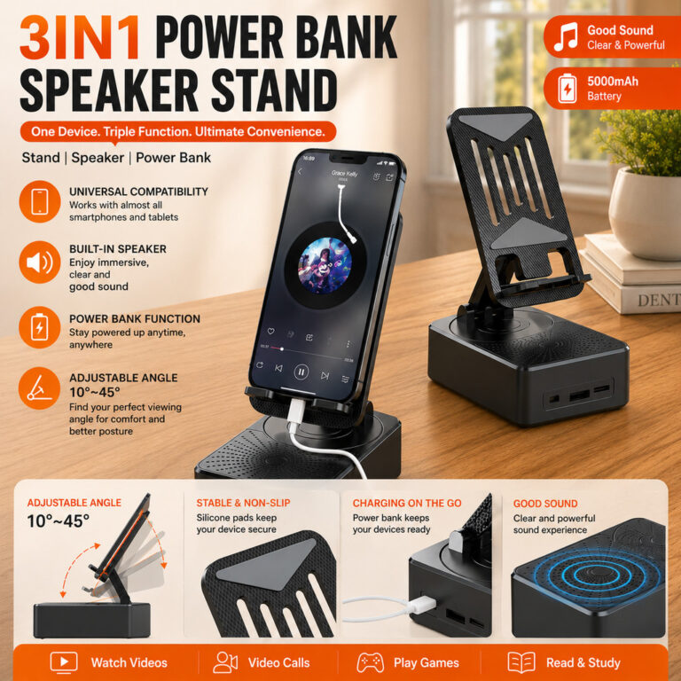 Gstore 3-in-1 Stand Holder Bluetooth V5.3