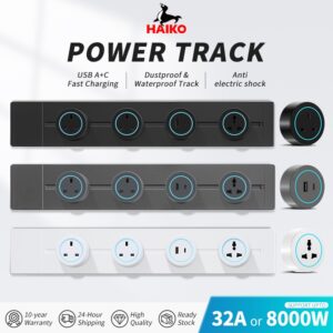 HAIKO 32A 8000W Power Track Socket SIRIM Certified: Ciri, Had serta Panduan Pemasangan