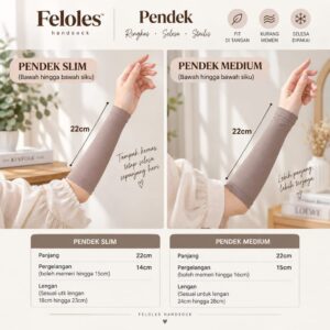 HANDSOCK LYCRA PENDEK FELOLES SCARF untuk MUSLIMAH