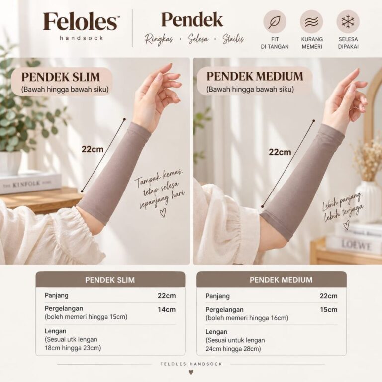 HANDSOCK LYCRA PENDEK FELOLES SCARF untuk MUSLIMAH