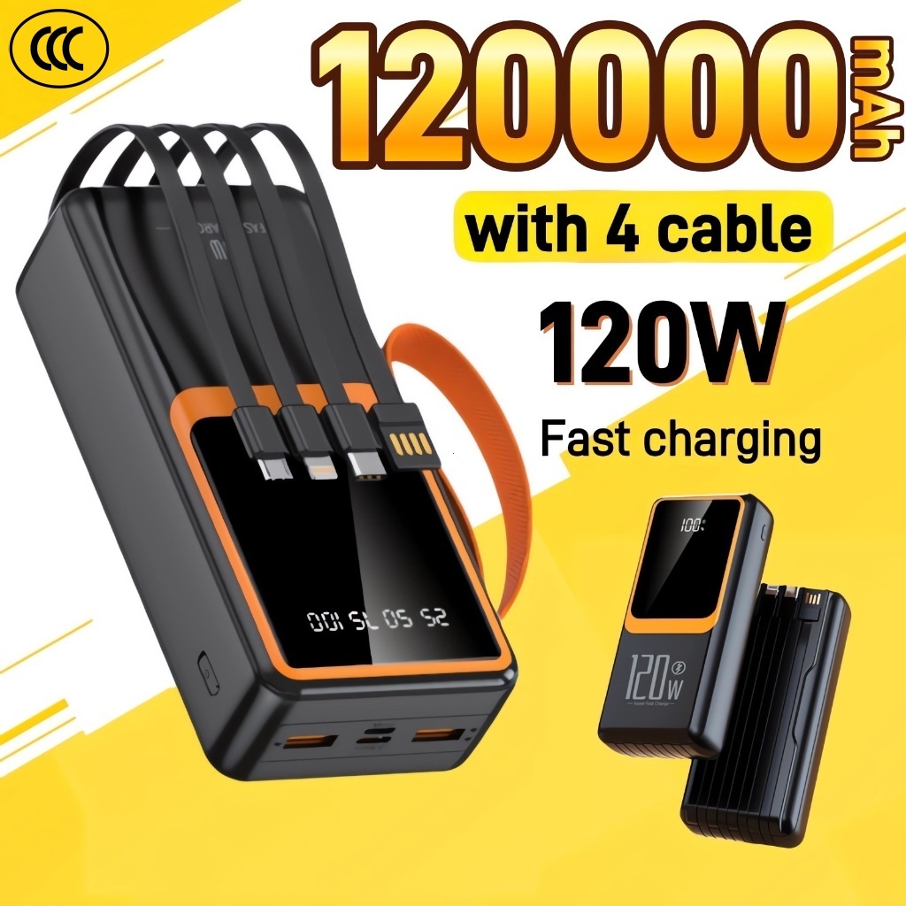 PowerBank 120000mah PD120W: Spesifikasi dan Panduan Semakan Pilihan