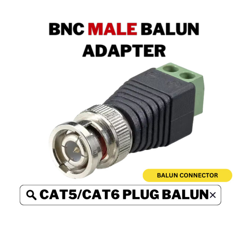 HIKVISION CCTV Male Balun Connector Adapter: Fungsi dan Cara Guna