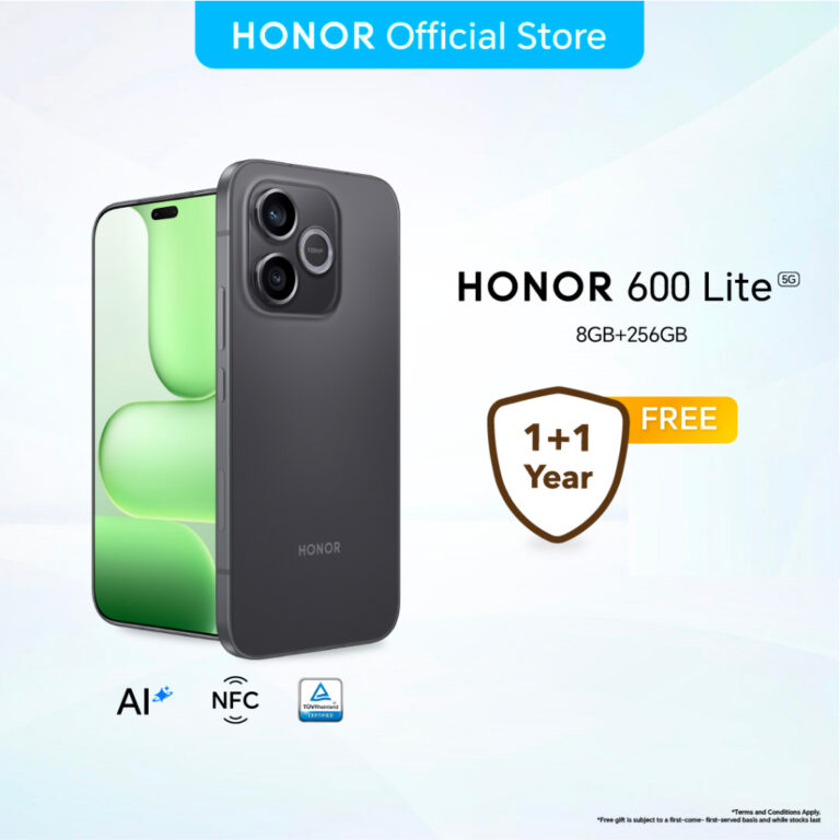 HONOR 600 Lite: Spesifikasi, Skrin AMOLED 1.5K dan Bateri 6520mAh