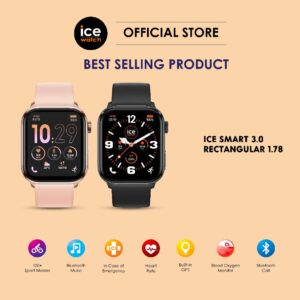 ICE-Watch ICE Smart 3.0: SmartWatch Segi Empat Bersskrin AMOLED dengan GPS