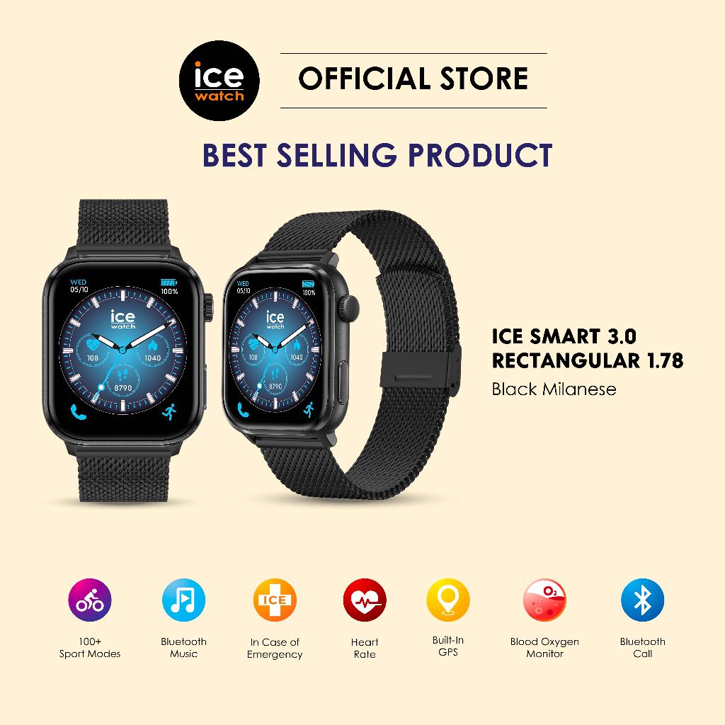 ICE-Watch ICE Smart 3.0 Black Milanese