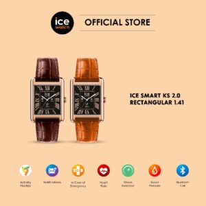 ICE-Watch ICE Smart KS 2.0 Rose Gold: Jam Pintar AMOLED Berikat Kulit