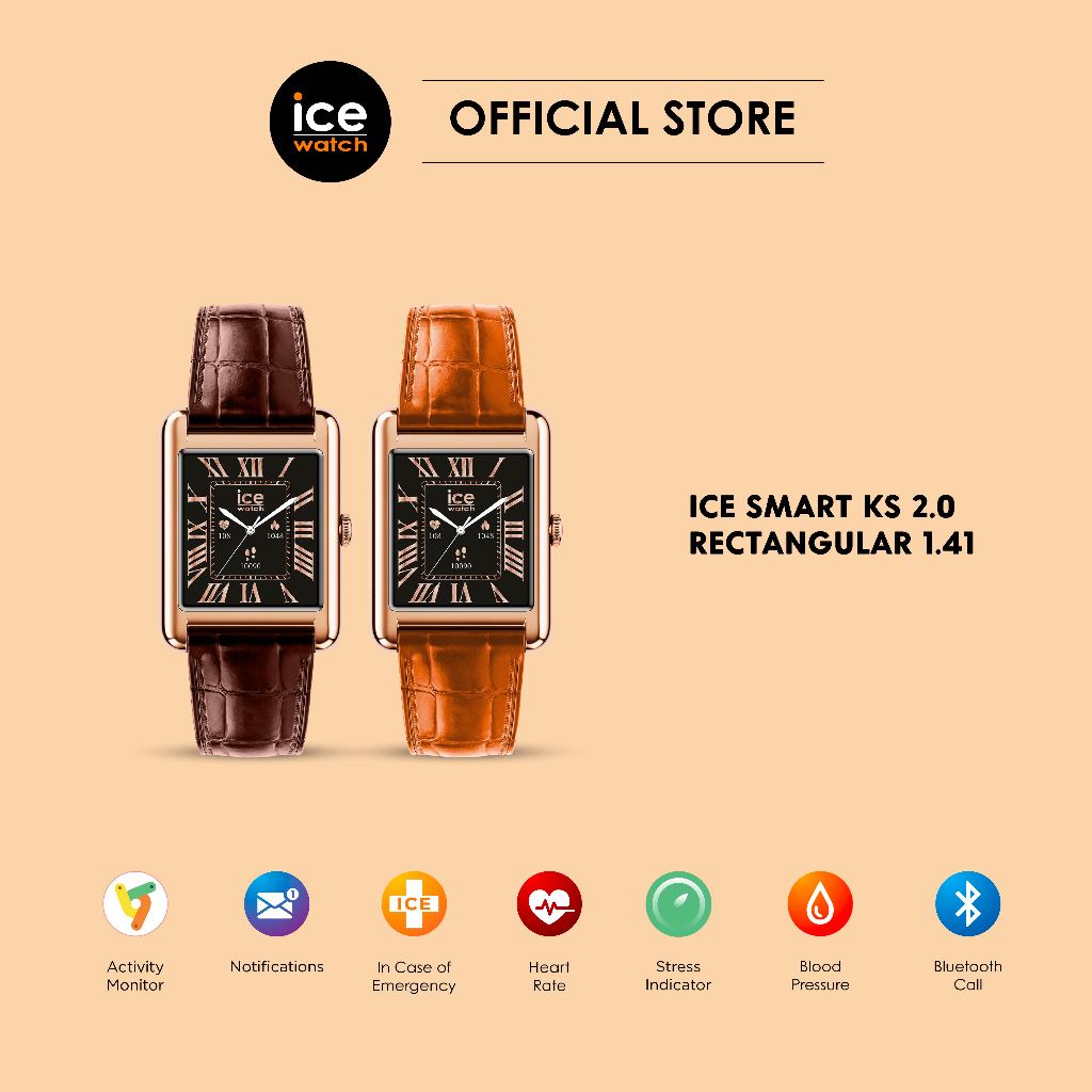 ICE-Watch ICE Smart KS 2.0 Rose Gold: Jam Pintar AMOLED Berikat Kulit