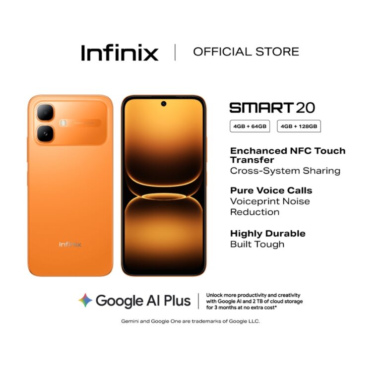 Infinix Smart 20: Prestasi Skrin 120Hz dan Perlindungan Jatuh 1.5m