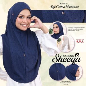 TUDUNG SARUNG SHEEQA: Pilihan KAIN SOFT COTTON TEXTURED untuk Harian