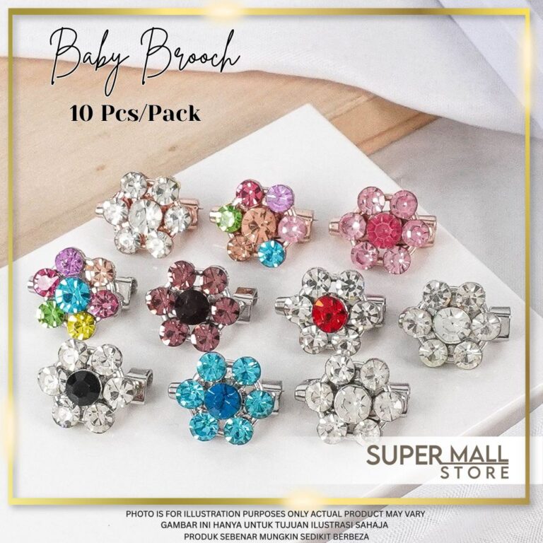 Kerongsang Tudung Korea 10 Keping: Pilihan PIN Comel untuk Kegunaan Harian