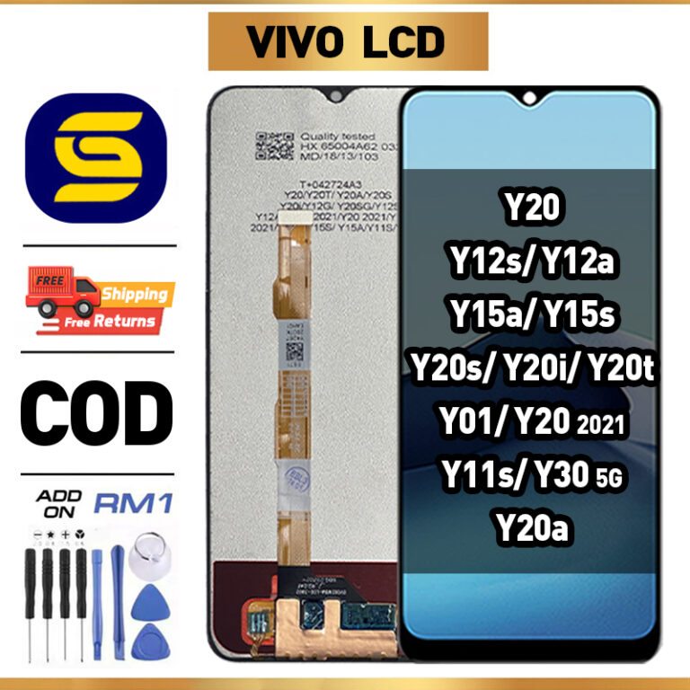 Skrin Penggantian LCD untuk Siri VIVO Y20, Y12s, Y30 5G dan Model Berkaitan