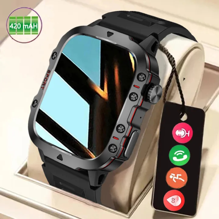 Jam Tangan Pintar LIGE dengan Sokongan Panggilan Bluetooth dan Paparan 1.96 Inci