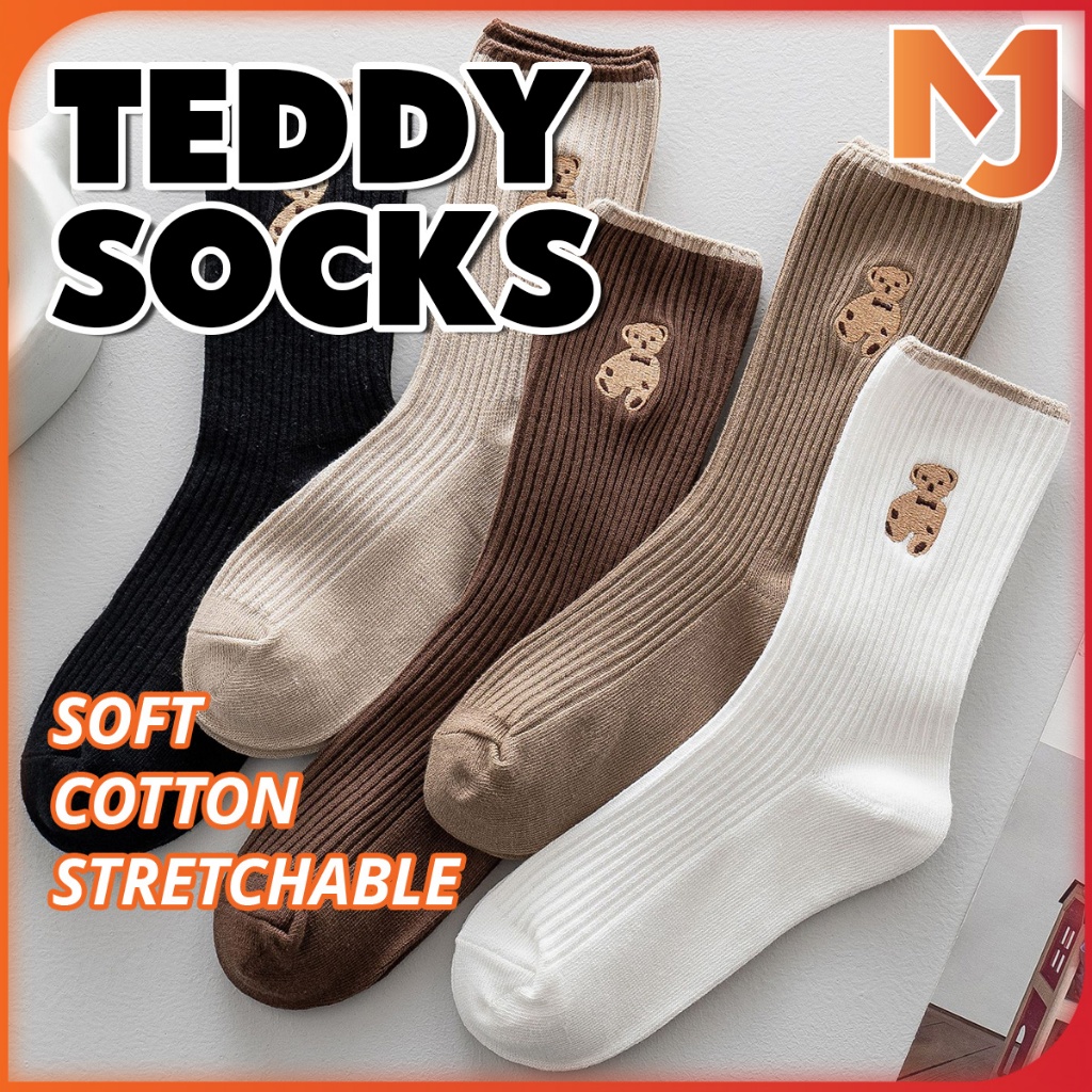 McJoden DARA Women Teddy Tube Cotton Long Sock