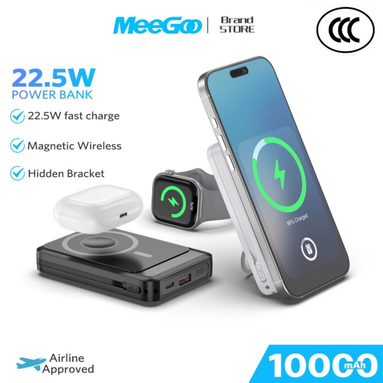 MeeGoo Magnetic PowerBank 10000mAh 22.5W: Pengecas Mudah Alih Berguna