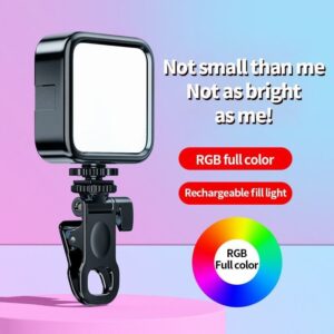 Mini Portable Pocket Photographic Lighting RGB LED Video Light 2000mAh