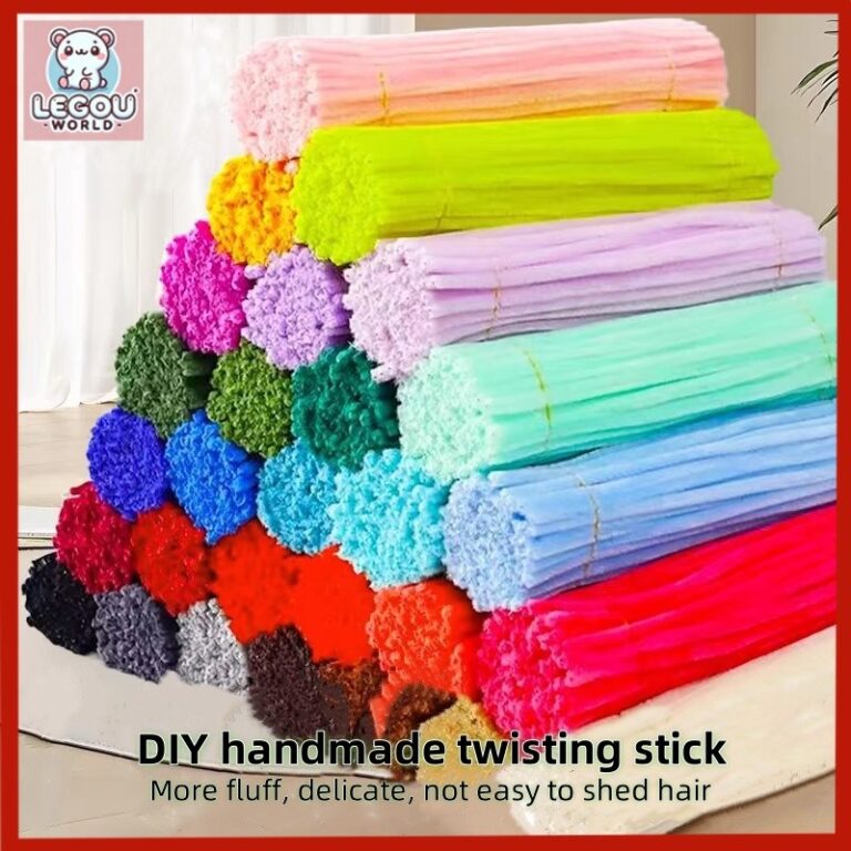 Kraf Chenille Stems Pelbagai Warna untuk Projek Seni Kreatif Kanak-Kanak