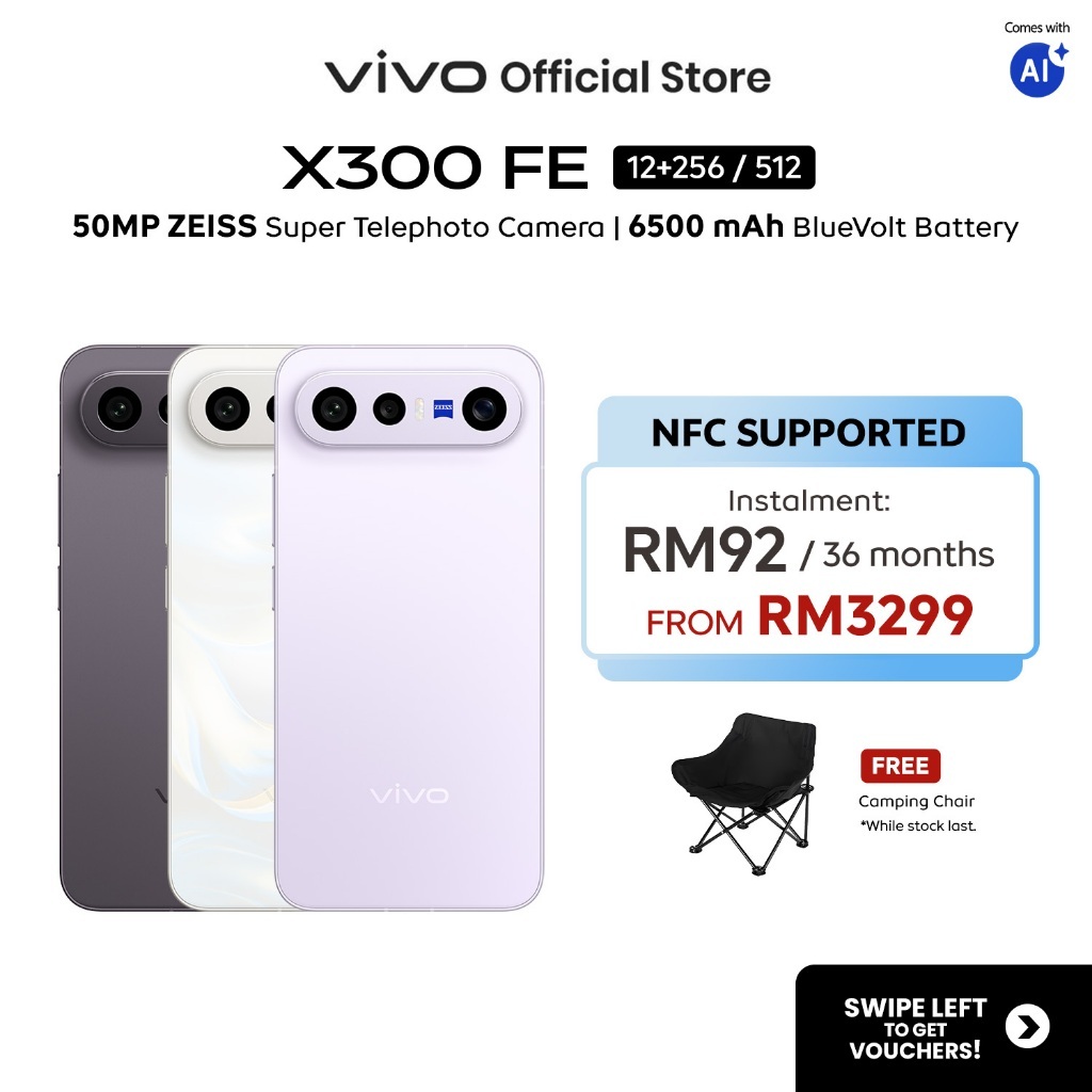 Vivo X300 FE 5G: Kamera ZEISS, Snapdragon 8 Gen 5 dan Bateri 6500mAh