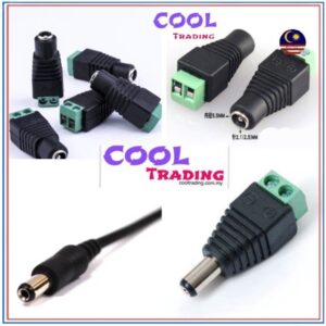 Penyambung DC Plug Male dan Female untuk Kamera CCTV serta Jalur Led