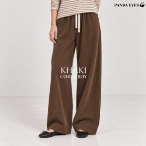Seluar Corduroy Straight Pants PANDAEYES CACABI: Pilihan Kasual dan Muslimah